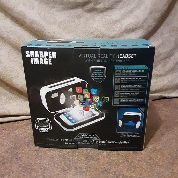 Sharper Image Virtual Reality Headset w/ Built-In - Picture 4 of 5